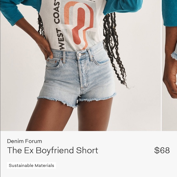 DENIM FORUM Ex Boyfriend Short - Picture 1 of 3